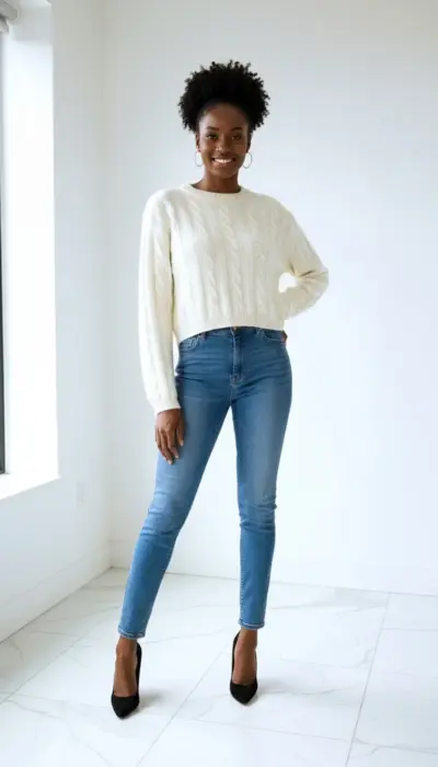 Sablyn - Classic Ivory Cable Knit Sweater Size 2