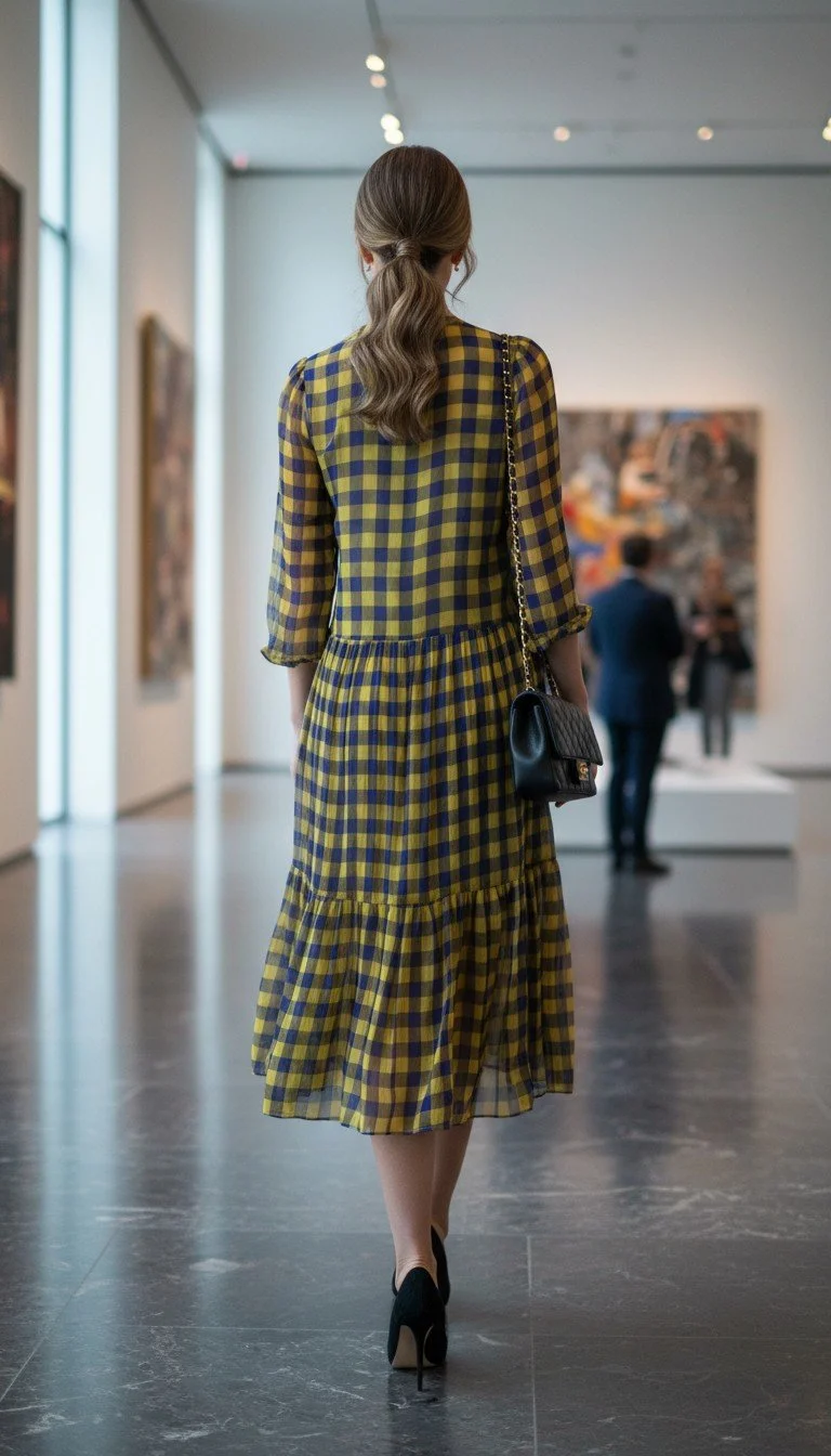 Baum und Pfergarten - Vibrant Checkered Dress Size S - Image 2
