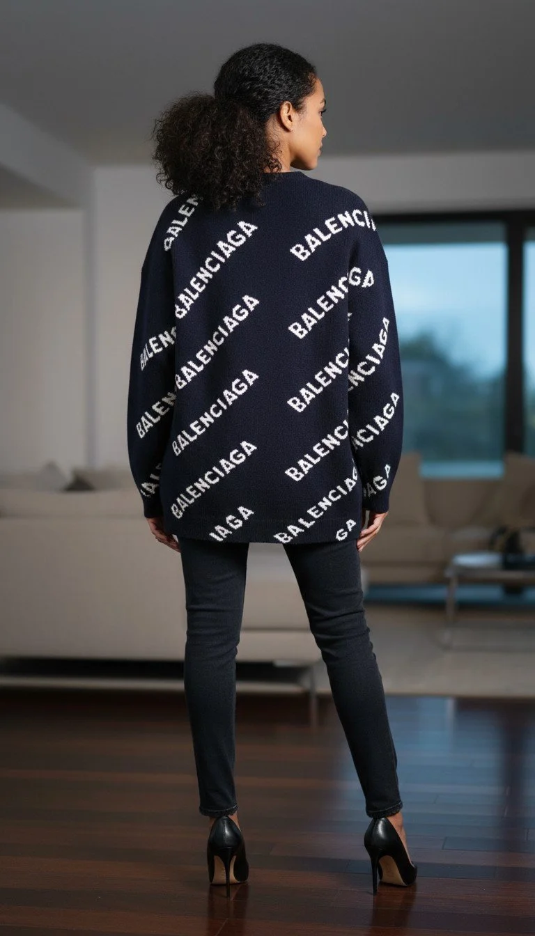 Balenciaga - Luxury Logo Sweater Size M - Image 2