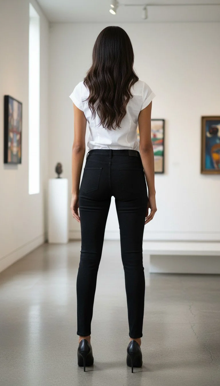 L'Agence - Classic Black Slim Fit Pants Size 29 - Image 2