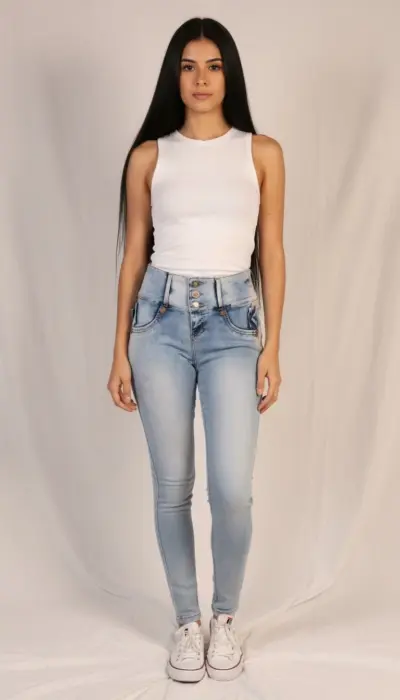 Lateen - High-Waisted Skinny Jeans (US size 4-6)