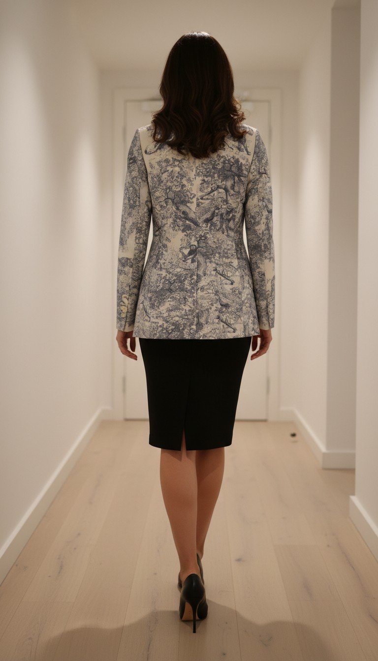 No Label - Printed Blazer Size S - Image 2
