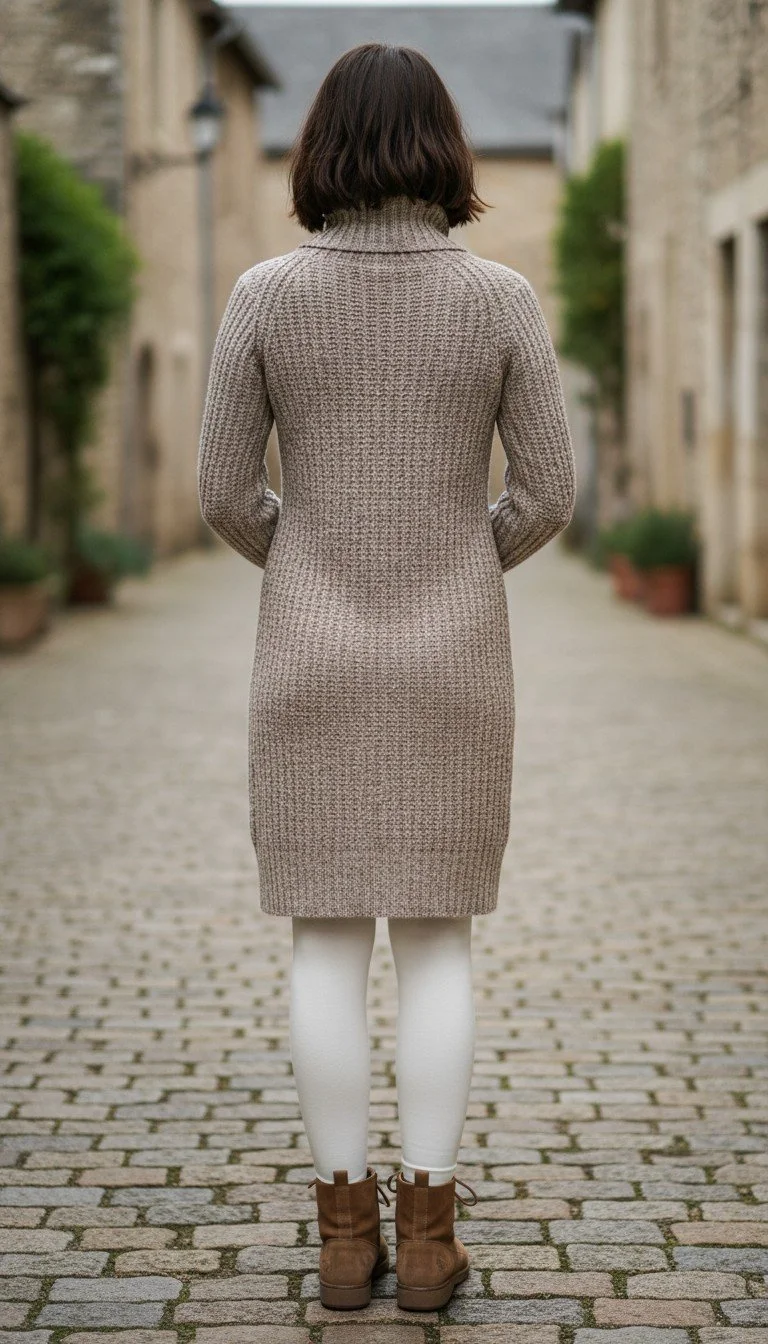 No Label - Cozy Chic Turtleneck Sweater Dress Size S - Image 2