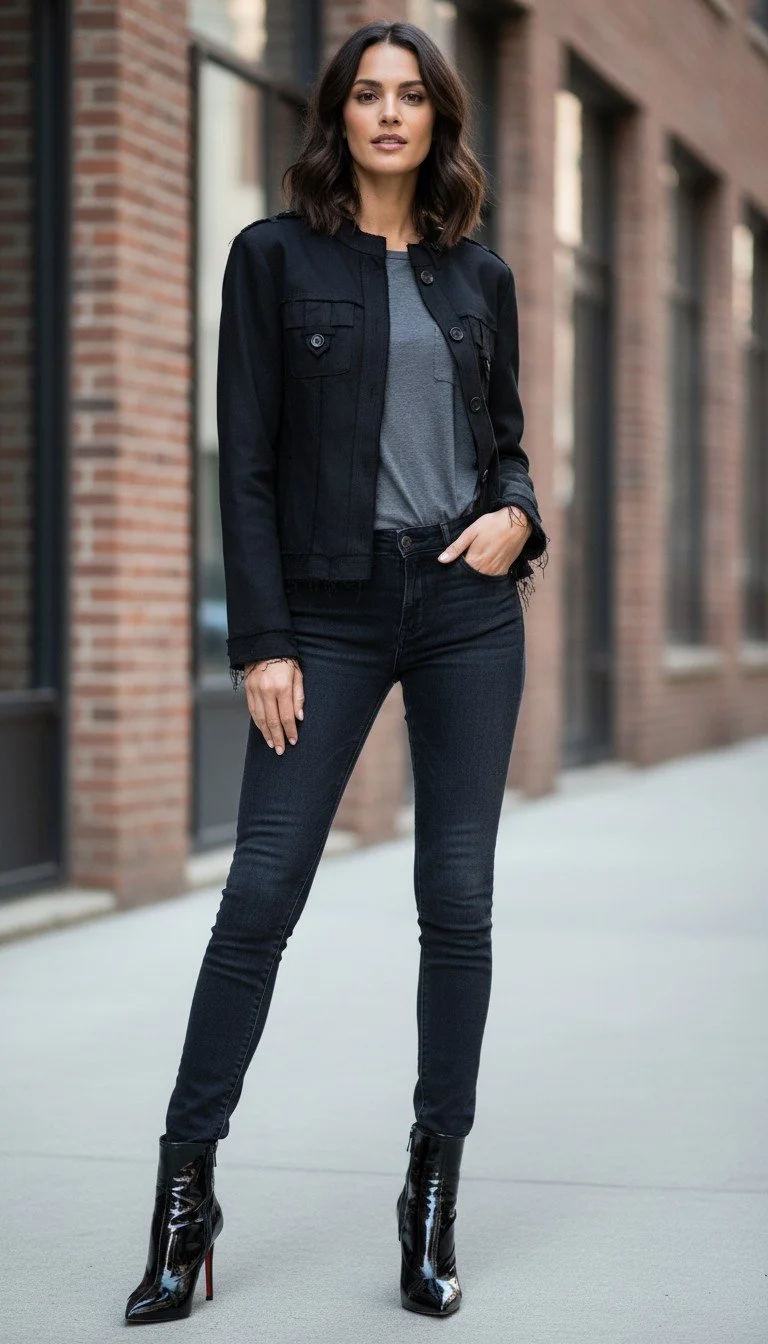 Carla G - Distressed Military Jacket Size S - Image 2