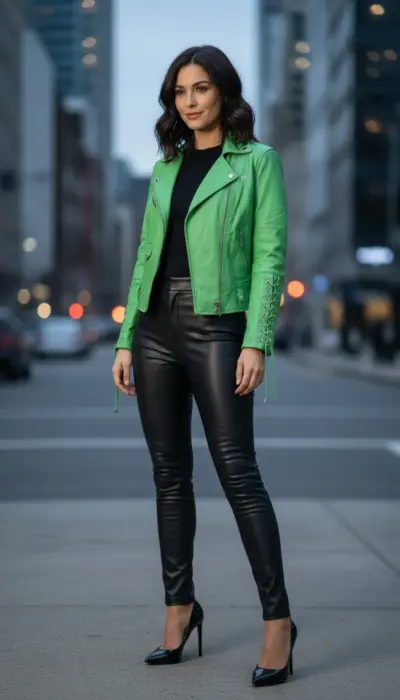 Ralph Lauren - Leather Moto Jacket Size M