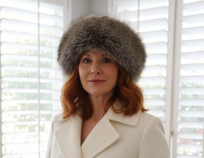 Genuine Silver Fox Fur Hat