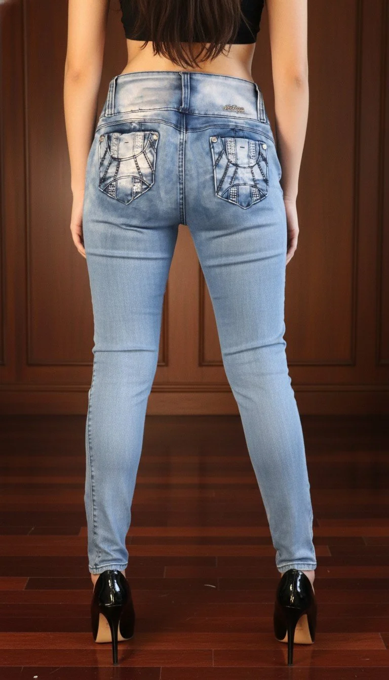 Ten Dance - Chic High-Waisted Denim Jeans - Size 2 - Image 2