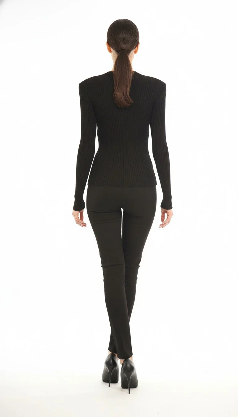 Marques’ Almeida - Feather‑Appliqué Ribbed Knit Top Size S - Image 2