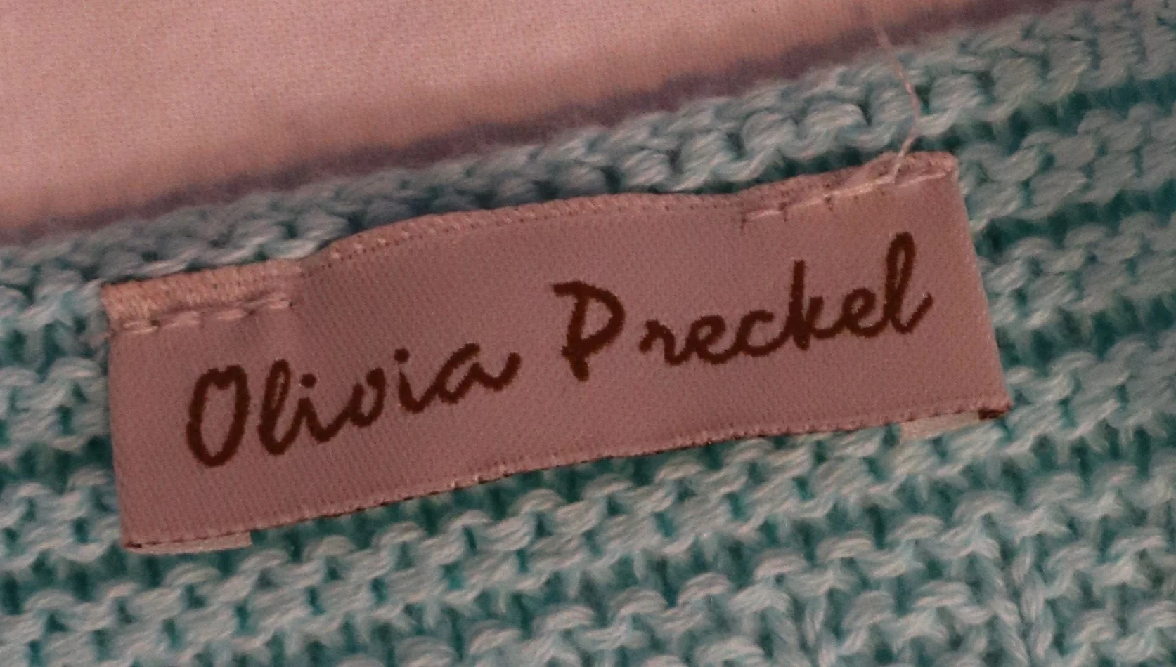 Olivia Preckel - Premium Knit Open-Front Mint Color Cardigan - Image 3