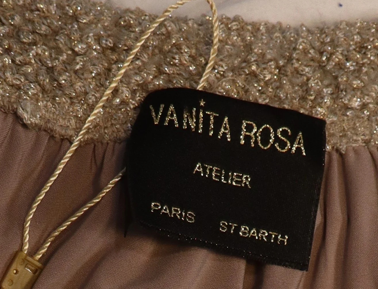 Vanita Rosa - Beige Embroidered Knit Tunic - Image 3