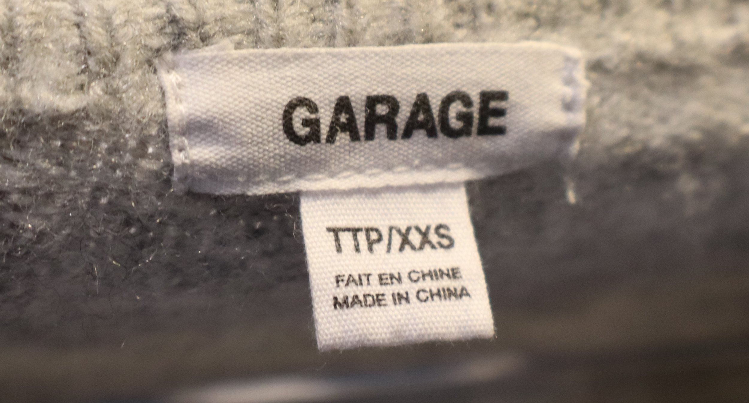 Garage - Luxurious Gray Wool Blend Cardigan Size XXS - Image 3
