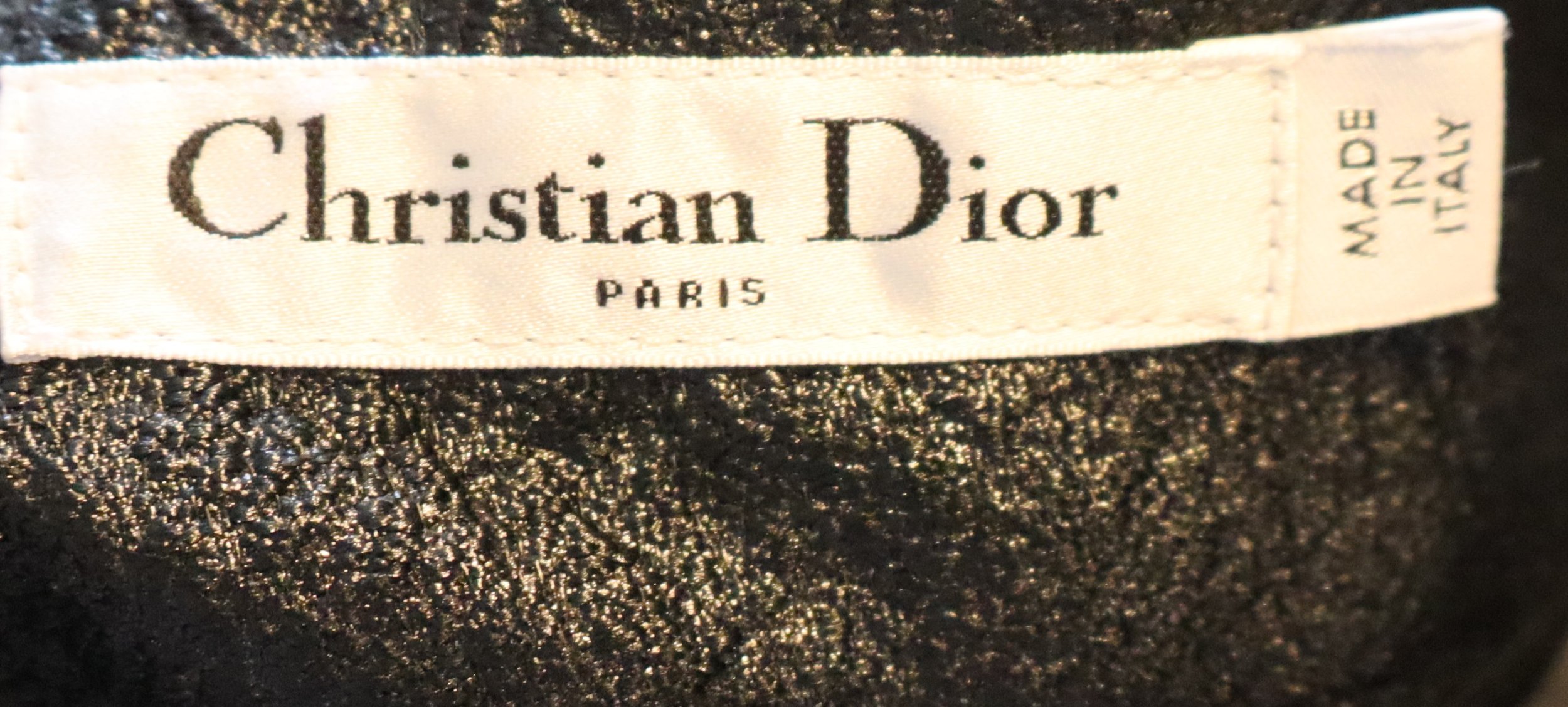 Dior - Chic Textured Black Pants Size 36 - Image 3