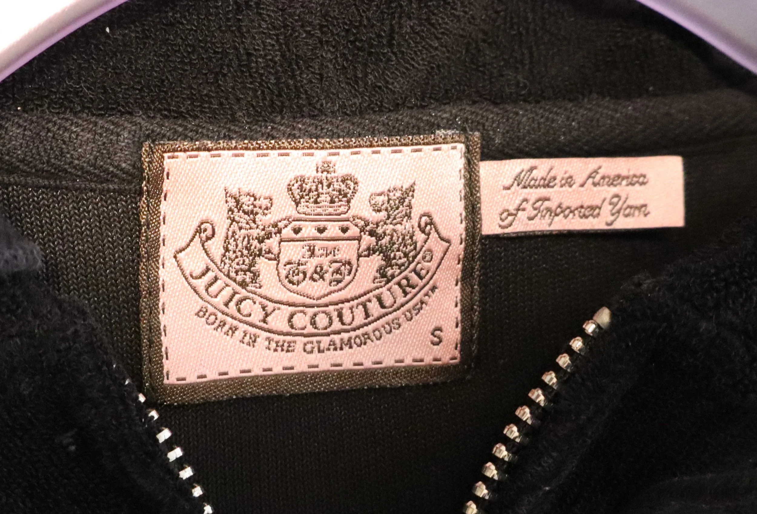 Juicy Couture - Luxe Velvet Hoodie Size S - Image 3