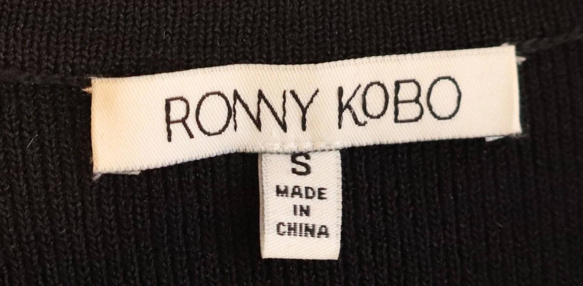 Ronny Kobo - Chic Black Button-Accent Dress Size S - Image 3