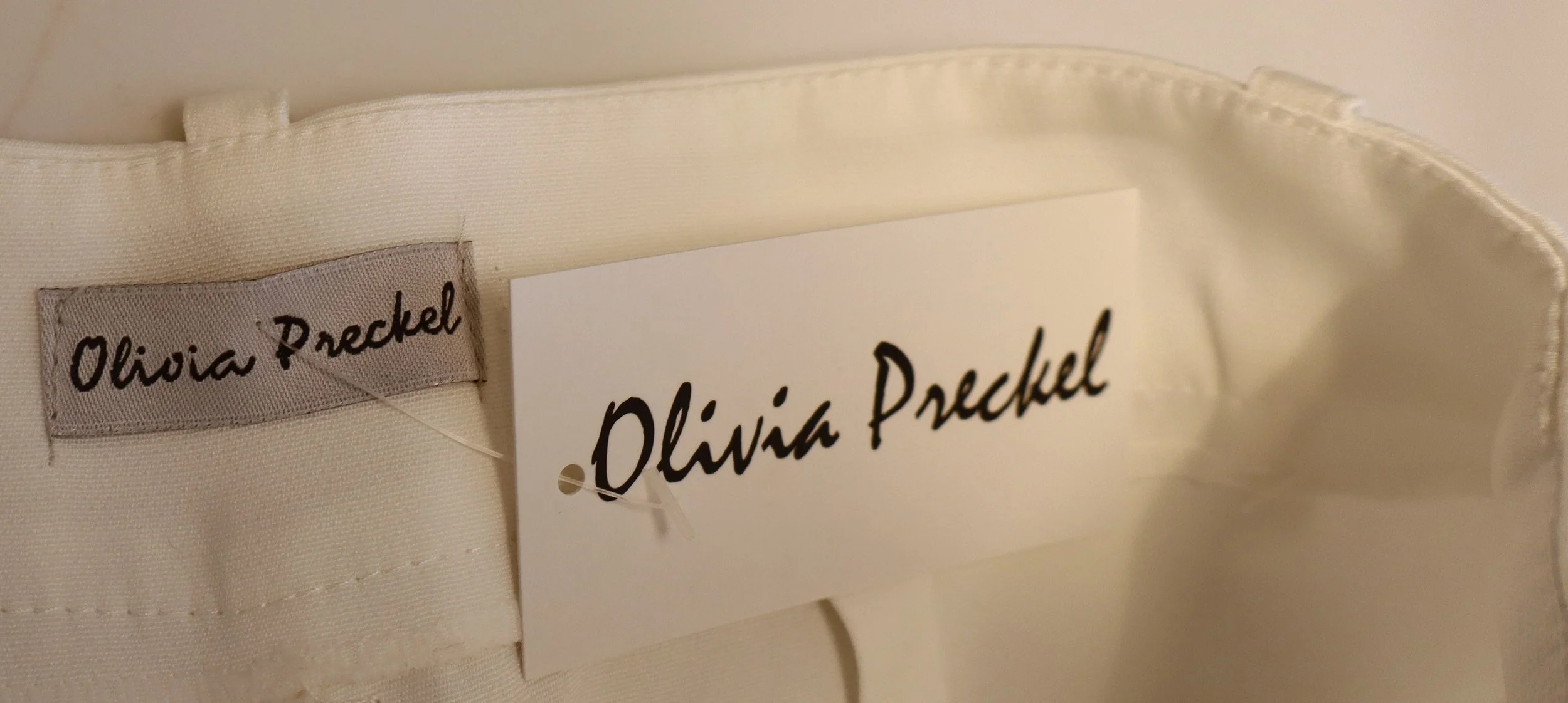 Olivia Preckel - Elegant White Wide Leg Trousers - Image 3