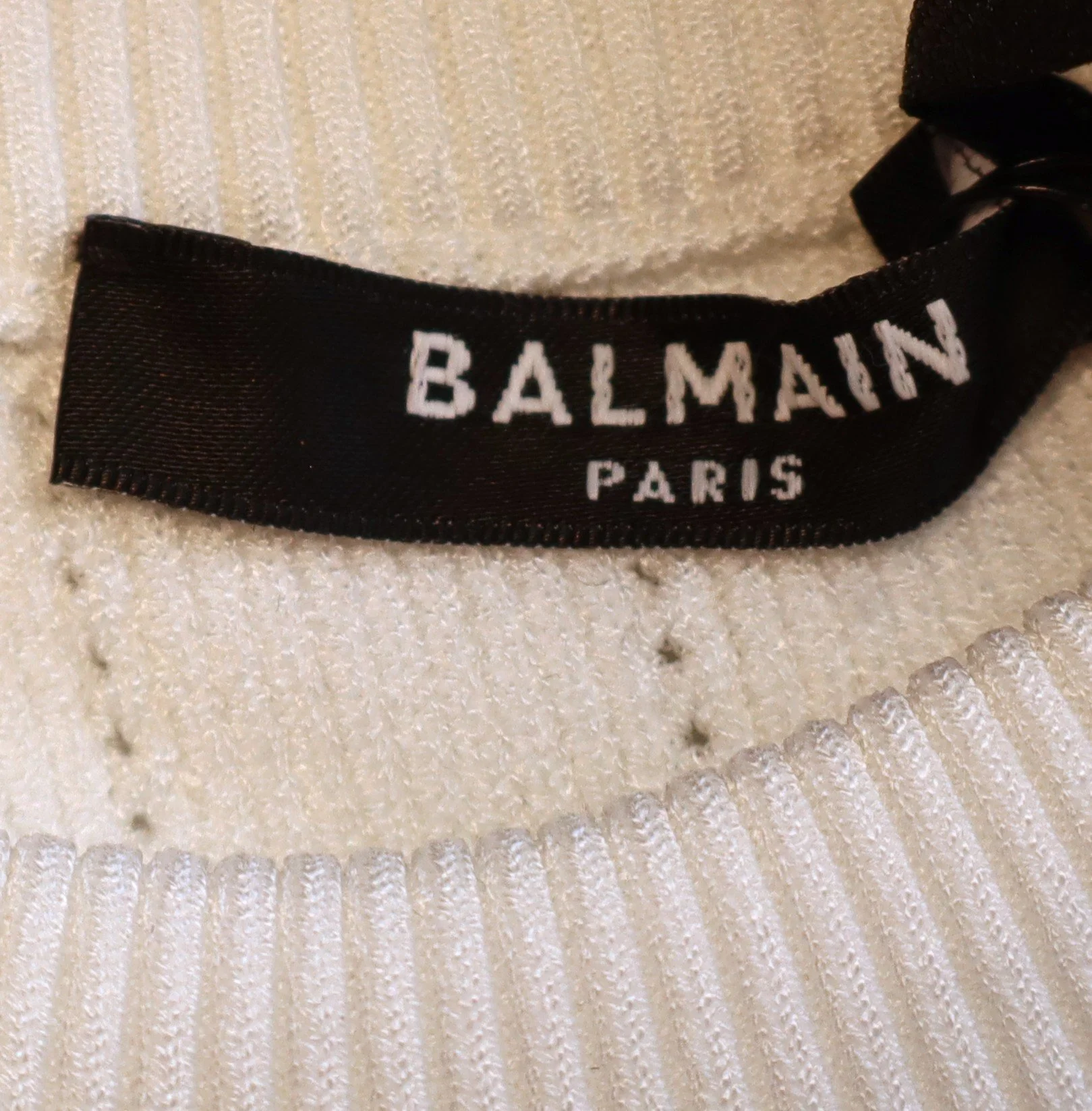 Balmain - Elegance Gold Button Sweater Size 38 - Image 4