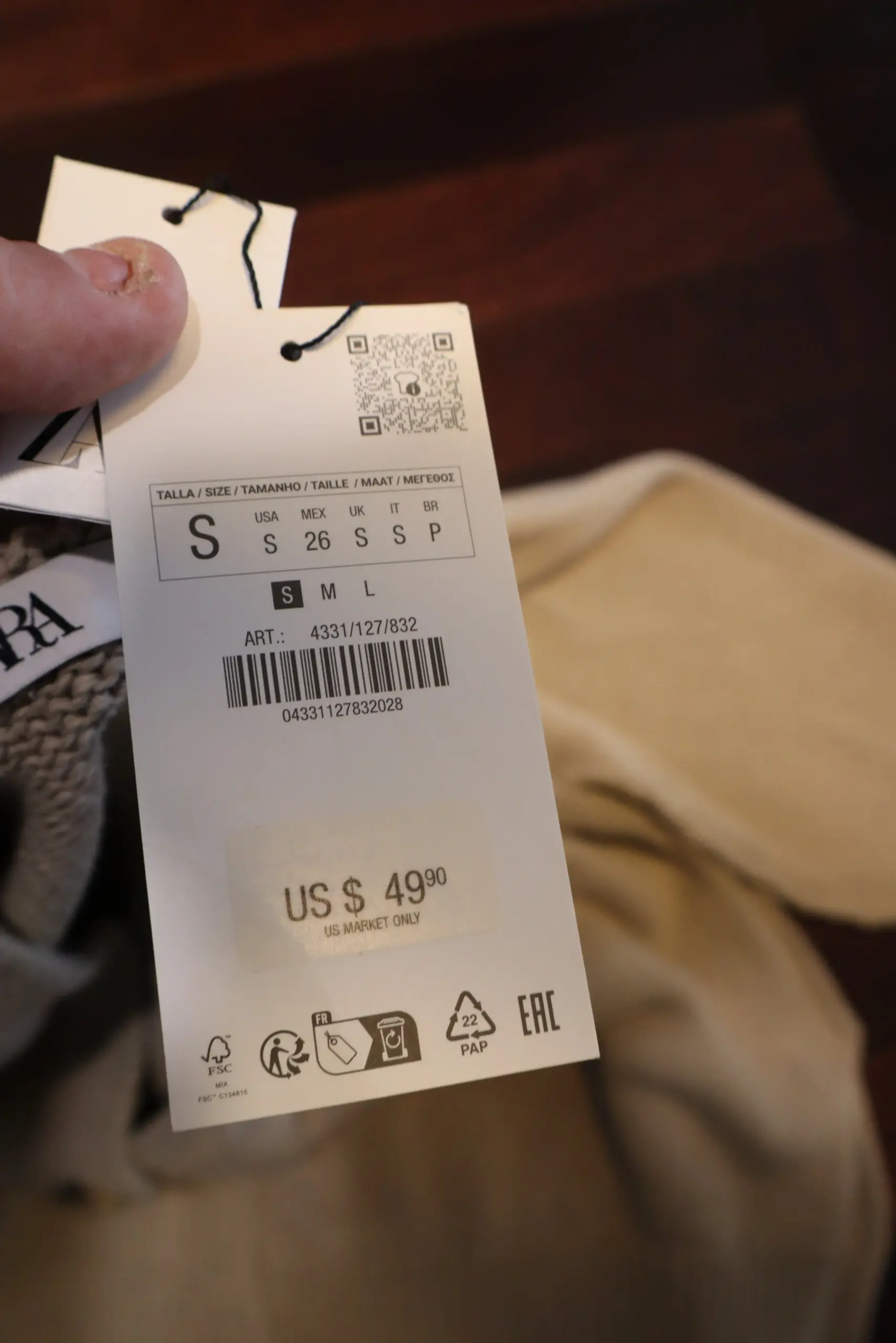 Zara - Premium Knit Sweater Size S - Image 4