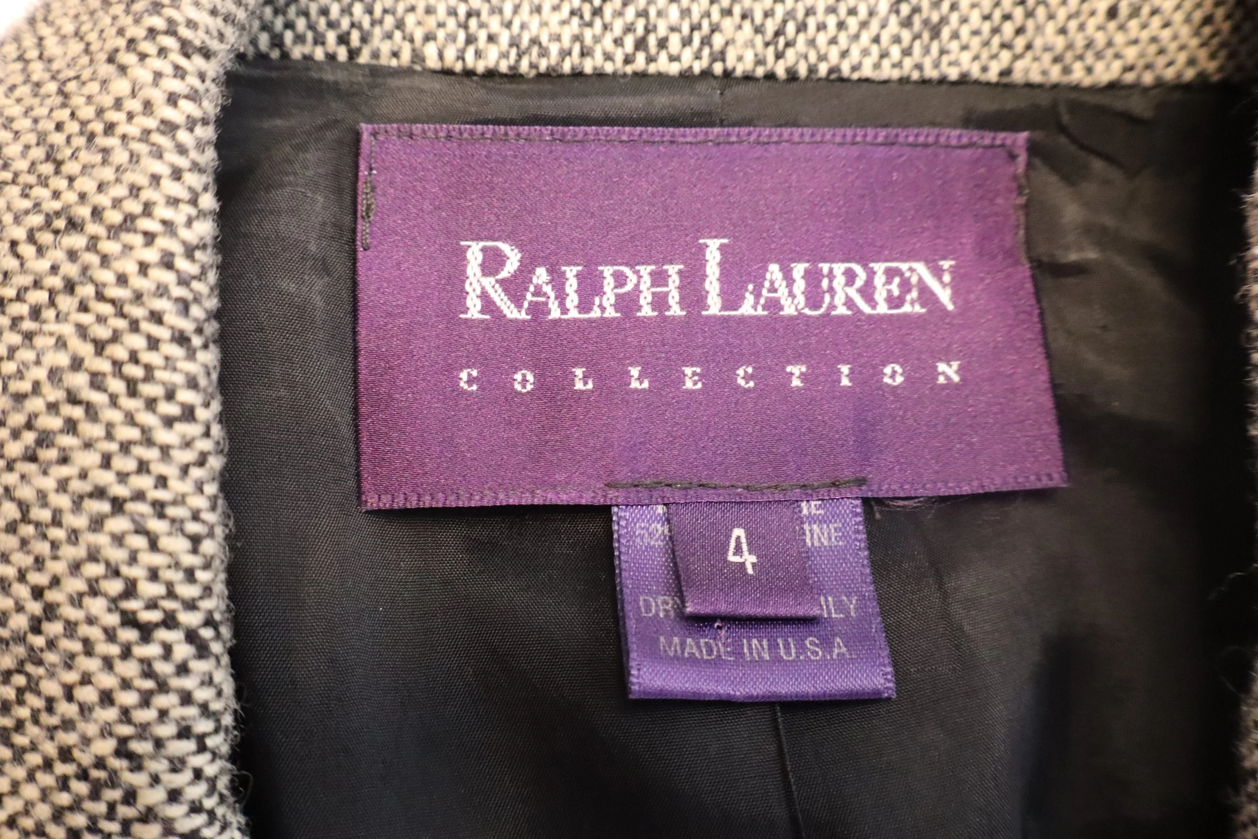 Ralph Lauren - Luxury Herringbone Wool Blazer Size 4 - Image 3