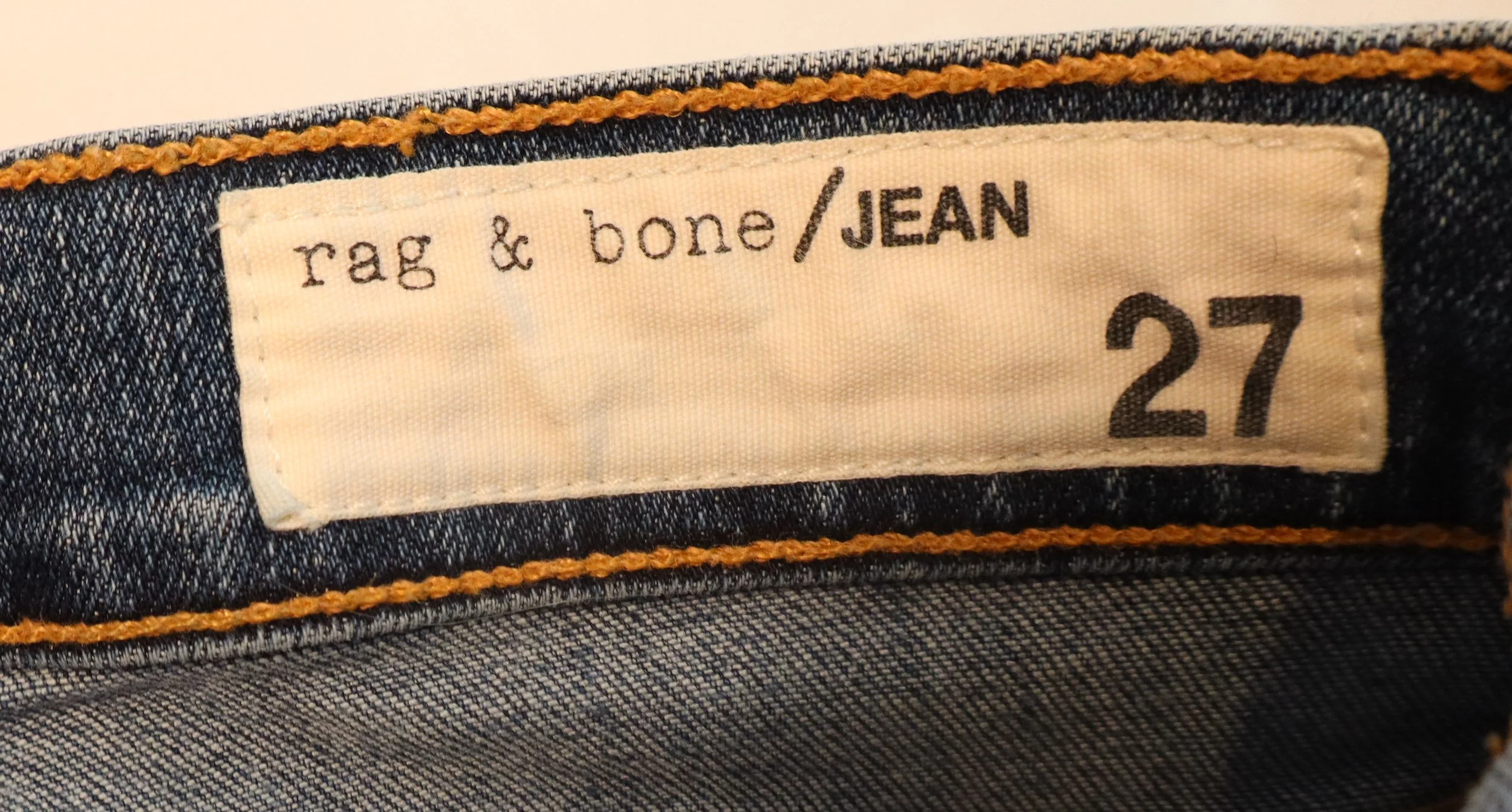 Rag & Bone - Chic Blue Denim Jeans with Frayed Hem Size 27 - Image 3