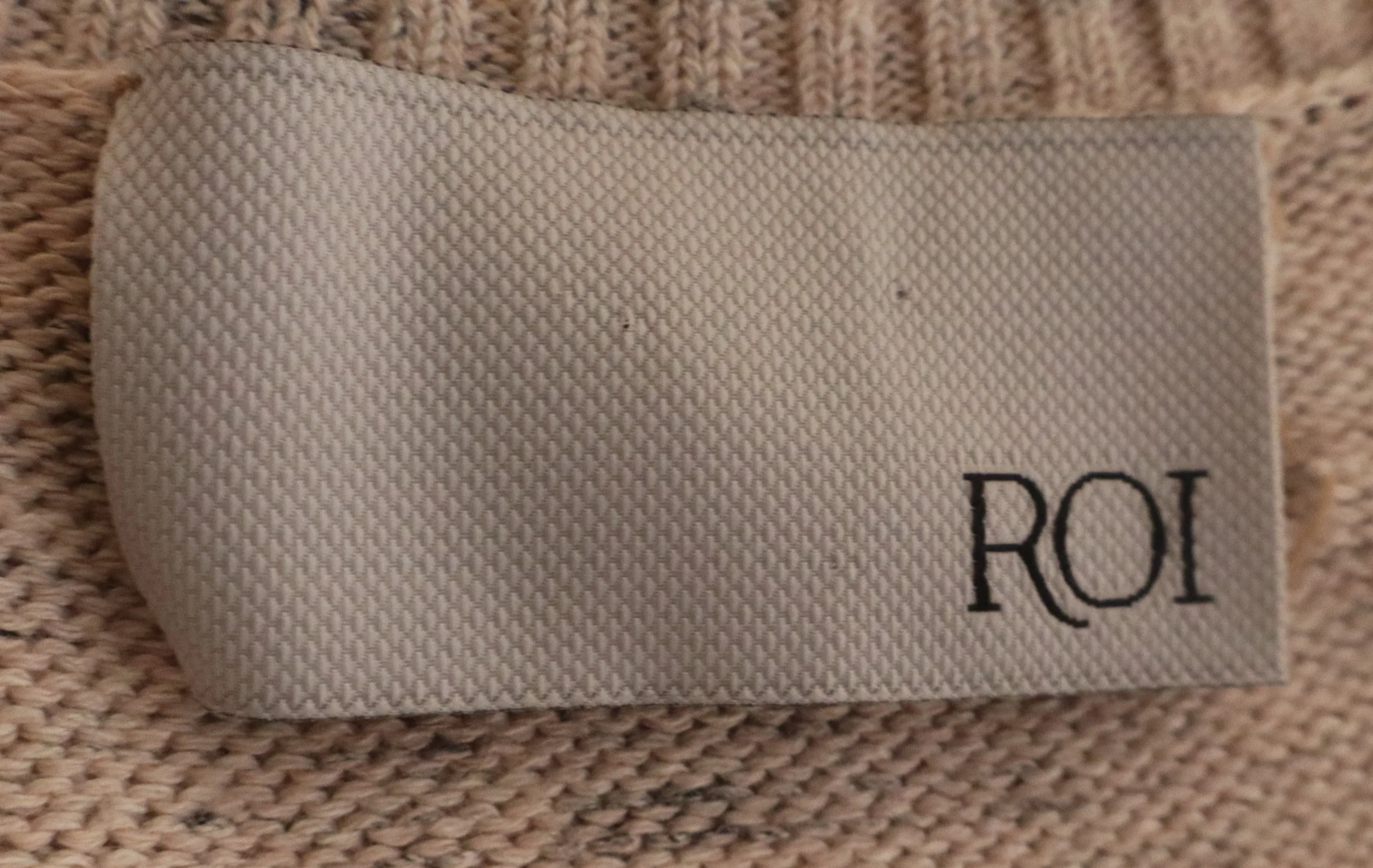 ROI - Chic Beige Cold-Shoulder Sweater Size XS - Image 3
