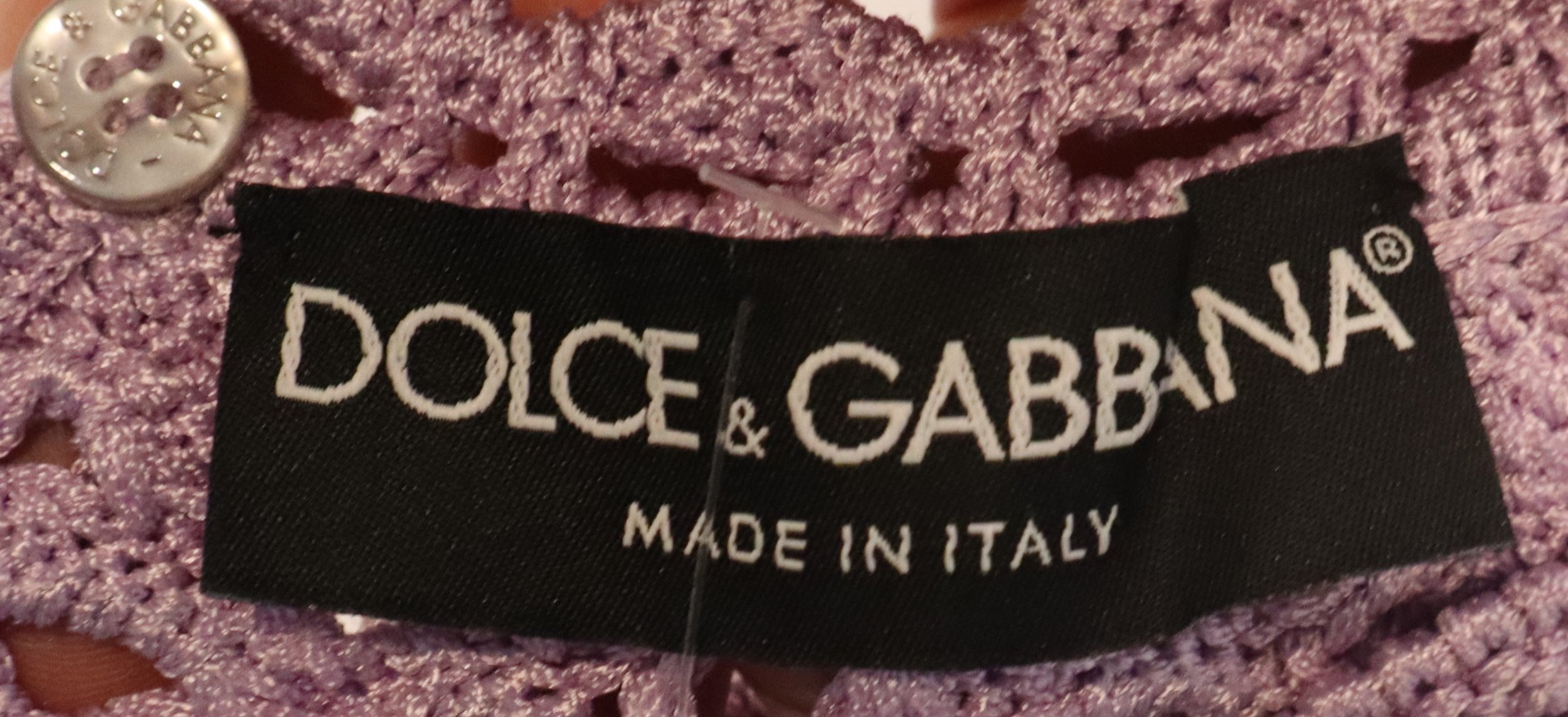 Dolce & Gabbana - Lavender Crochet Sleeveless Top Size S - Image 3