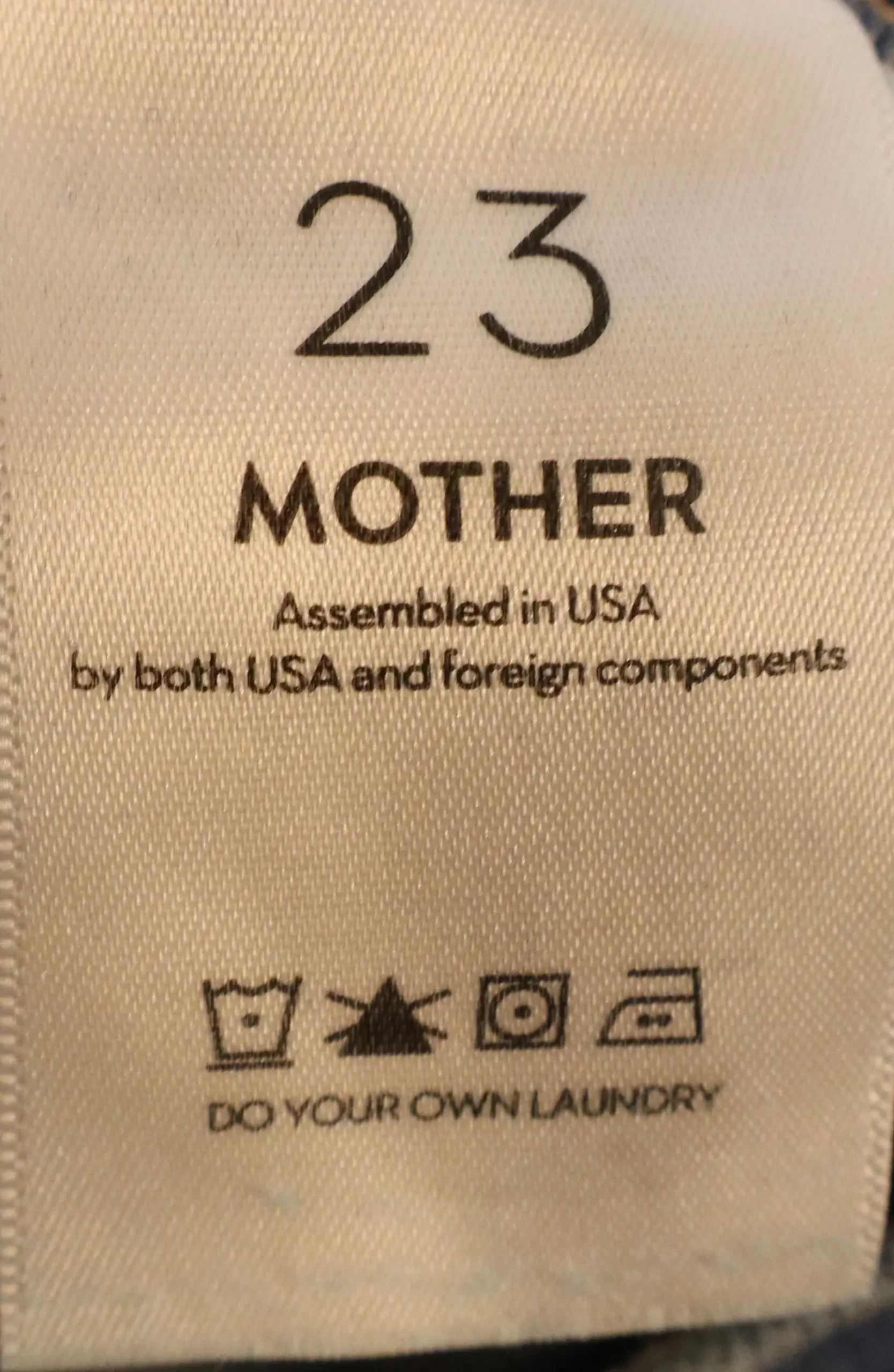 Mother - Classic Slim-Fit Blue Jeans Size 23 - Image 3