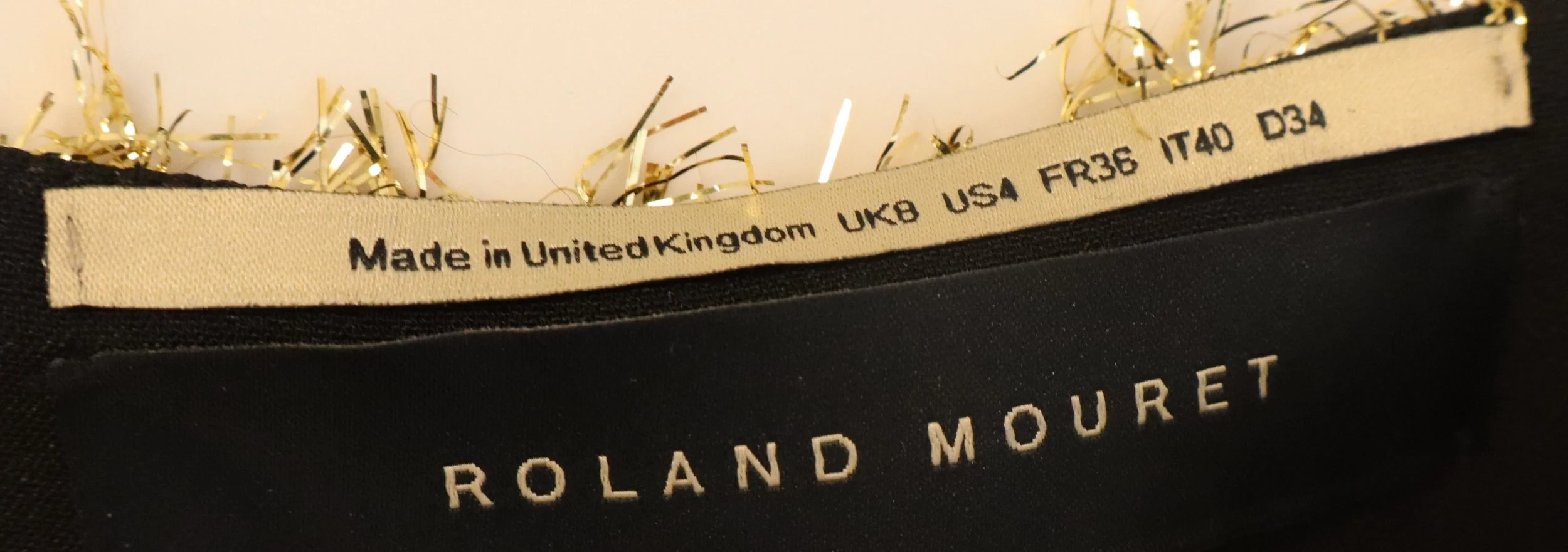 Roland Mouret - Gold Glamour Sequin Pant Size 4 - Image 3