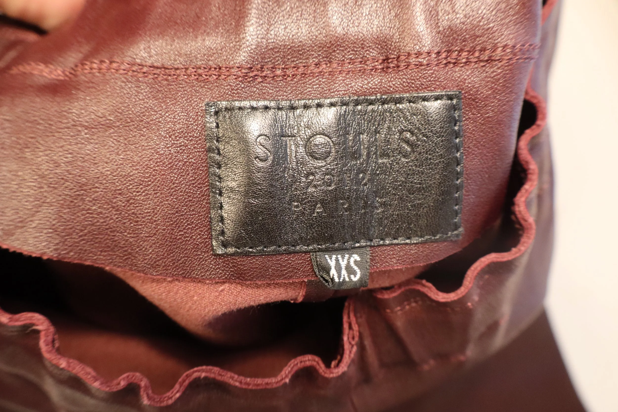 Stoul's - Chic Leather Slim-Fit Pants Size XXS - Image 3