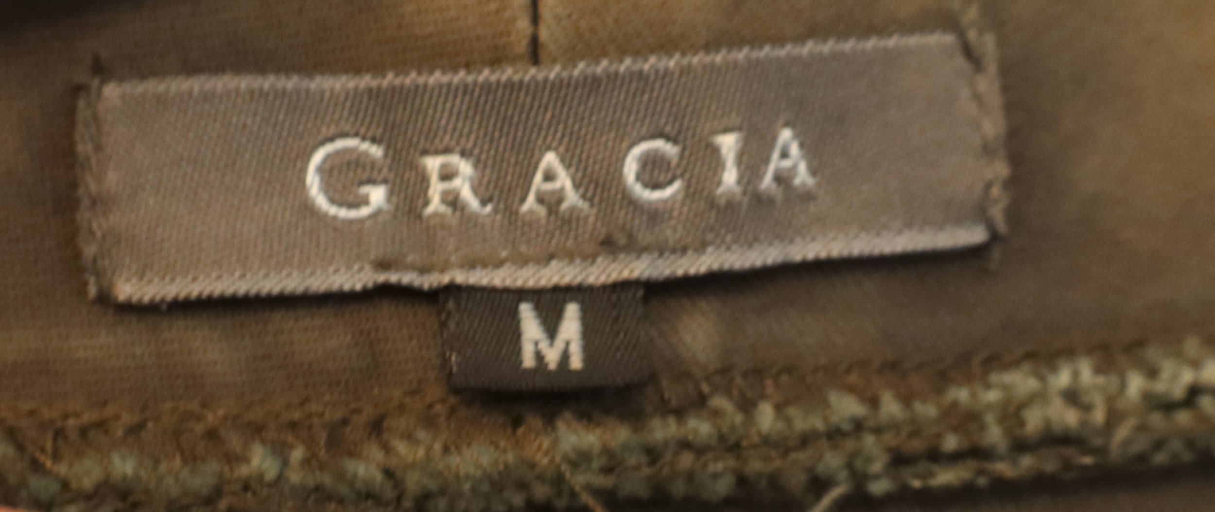 Gracia - Edgy Olive Moto Jacket Size M - Image 3