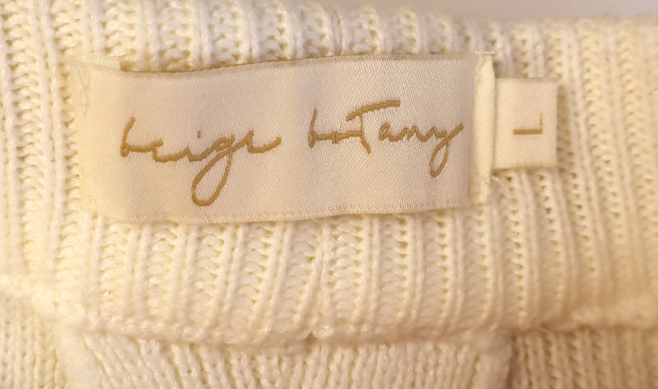 Beige Botany - Chic Lattice Cut-Out White Pants Size L - Image 3