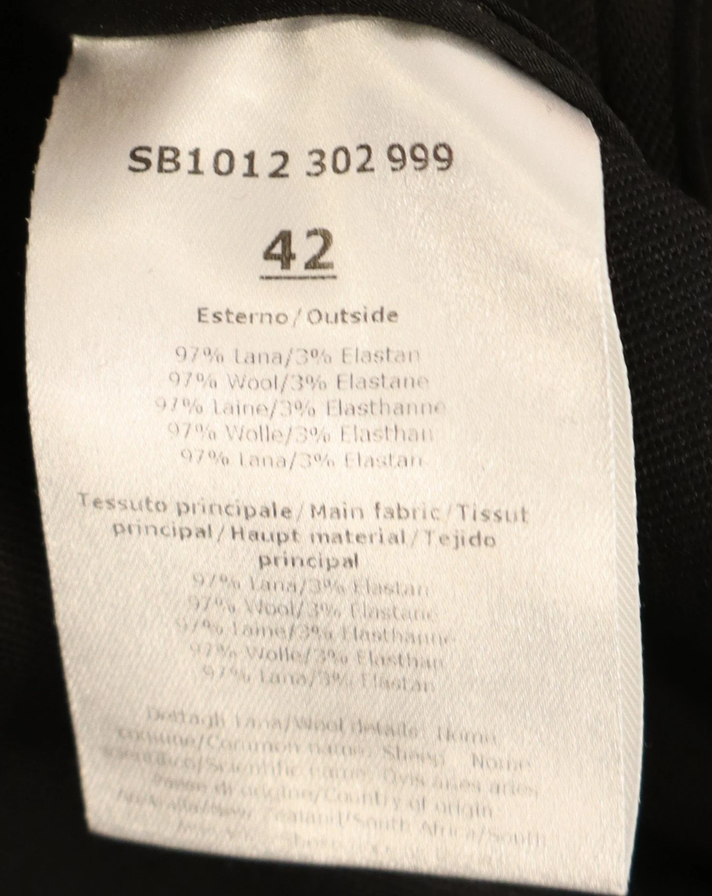 Sara Bataglia - Black Cape-Shoulder Blouse Size 42 - Image 4