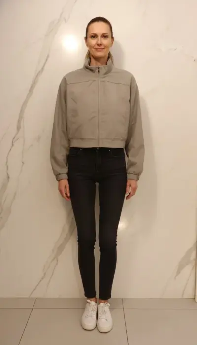 Noli - Sleek Essentials Cropped Jacket Size S