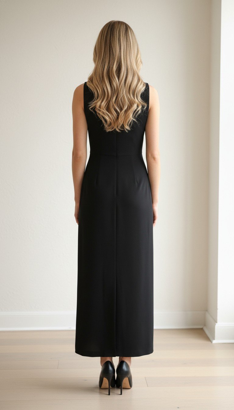 ALC - Elegance Black Halter Evening Gown Size 2 - Image 3