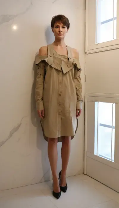 Sylvia Tcherassi - Elegant Beige Trench Coat Size S