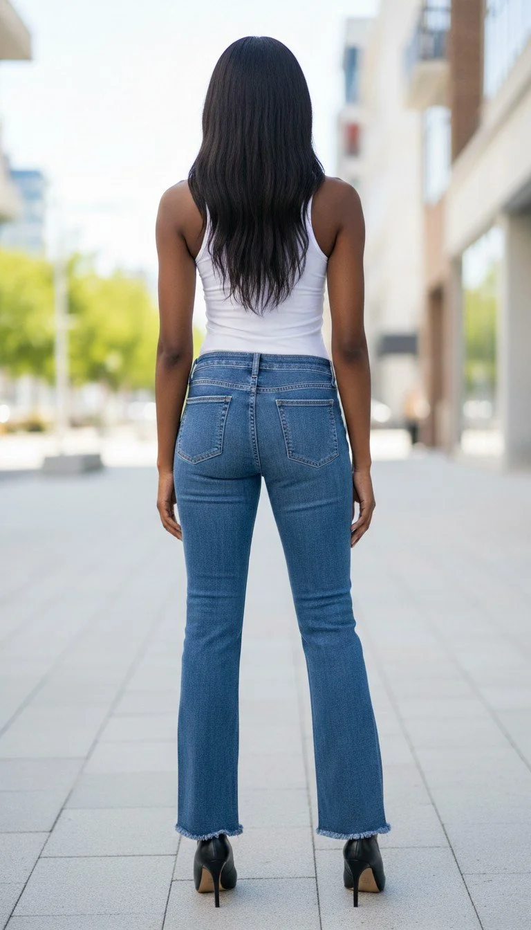 Rag & Bone - Chic Blue Denim Jeans with Frayed Hem Size 27 - Image 2