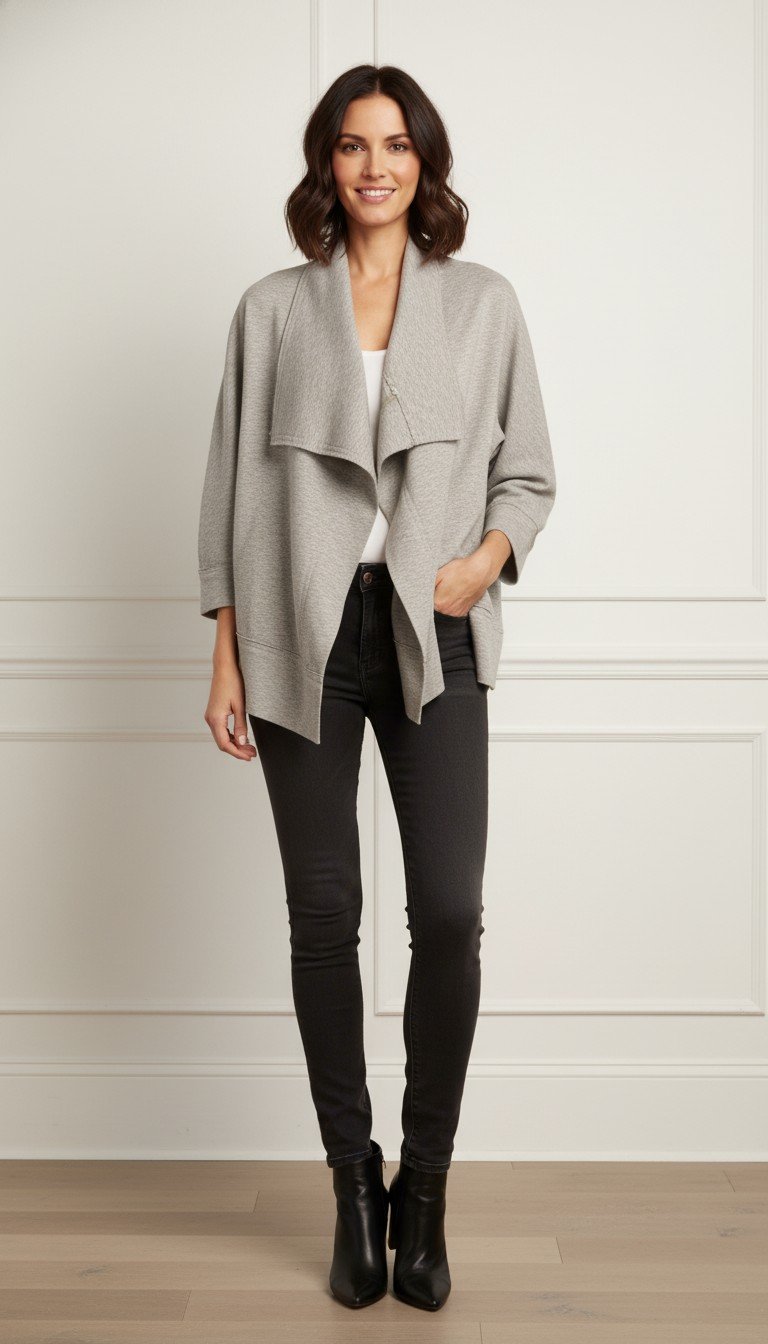 Donna Karen - Cozy Waterfall Cardigan Size S